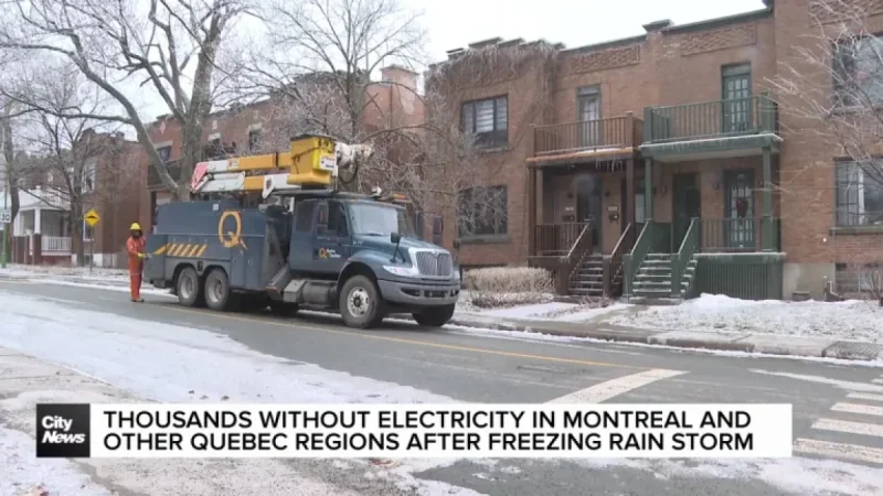 School Closures: Power Outages Fall to About 8,300 After Quebec Ice Storm