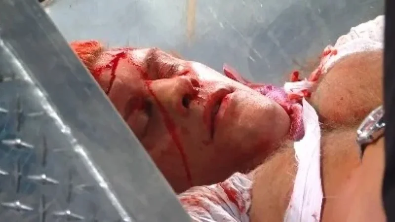 Orton Betrays Rhodes, Draws Blood at WrestleMania Contract Signing