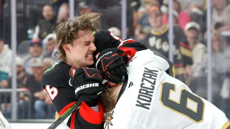 Golden Knights Hand Blackhawks First Major Defeat Since Olympic Break