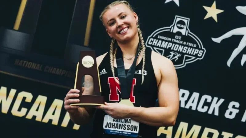 Johansson Shines Gold at NCAA Championships for University of Nebraska