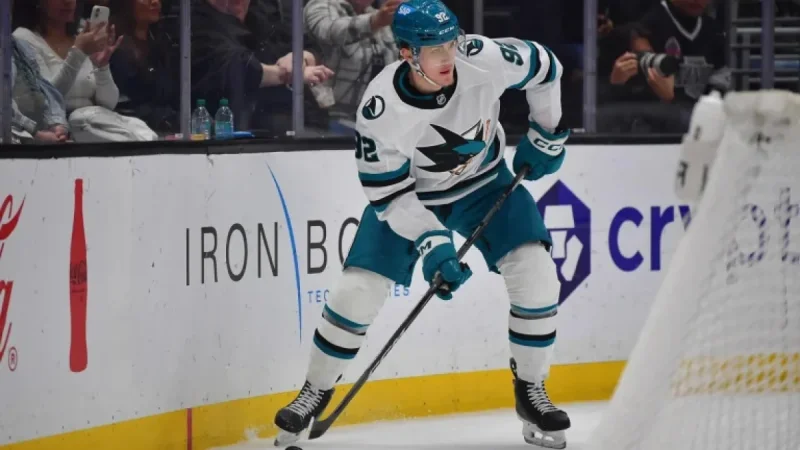 San Jose Sharks Igor Chernyshov Leaves Game After Head Impact, Had Been Recalled Earlier