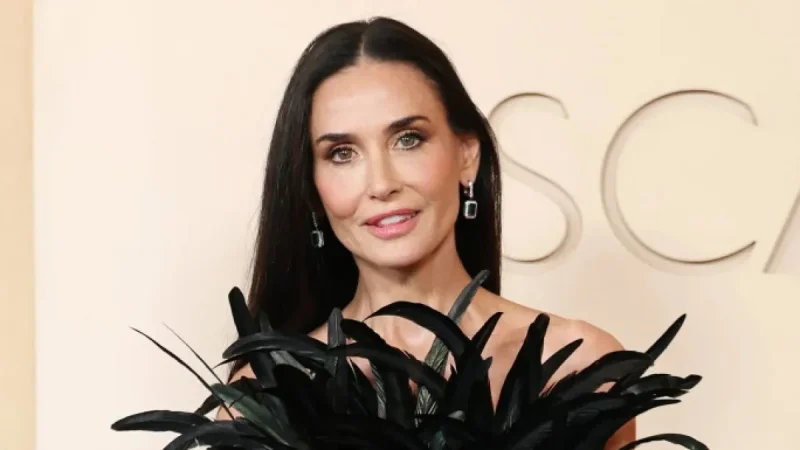 Demi Moore’s striking feathered Gucci gown causes a stir at the Oscars — 5 takeaways