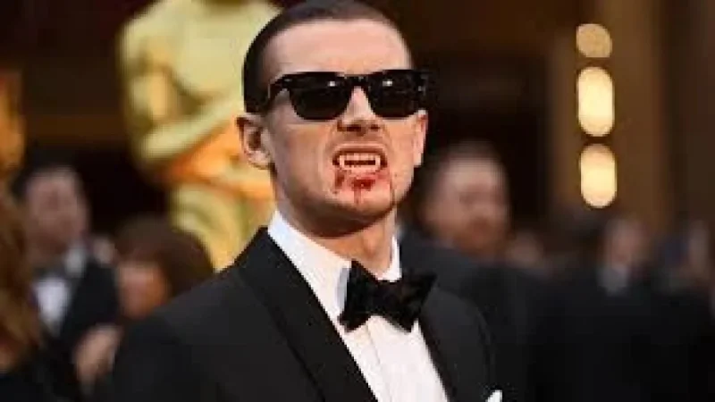 Jack O’connell shocks Oscars red carpet in blood-stained vampire fangs — a movie-to-moment transformation