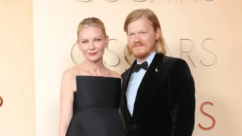 Jesse Plemons and Kirsten Dunst Look Elegant in Coordinating Black Looks at the 2026 Oscars