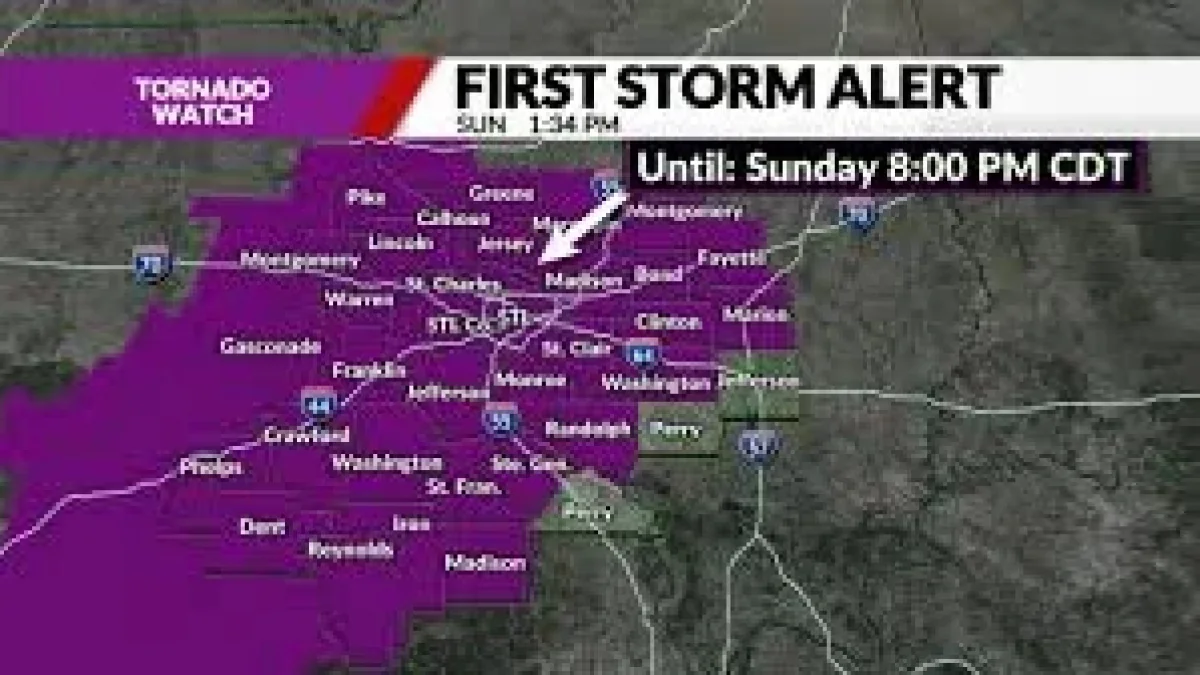 Tornado Watch St Louis: A high wind threat takes center stage as severe ...