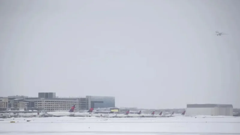 Winter Storm Cancels Hundreds of Flights at Minneapolis-St. Paul Airport