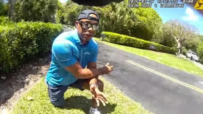 Tiger Woods Arrest: Body Cam Footage Shows Handcuffing Post-Florida Crash
