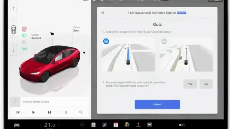 Tesla Launches FSD Tutorial and Safety Quiz in the Netherlands