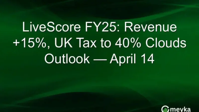 Livescore as UK Tax Pressure Rises in 2025