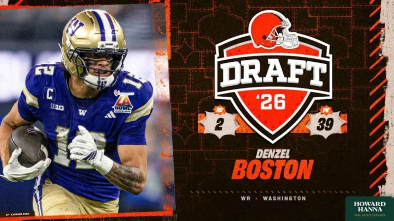 Browns Draft WR Denzel Boston with 39th Pick in 2026 NFL Draft
