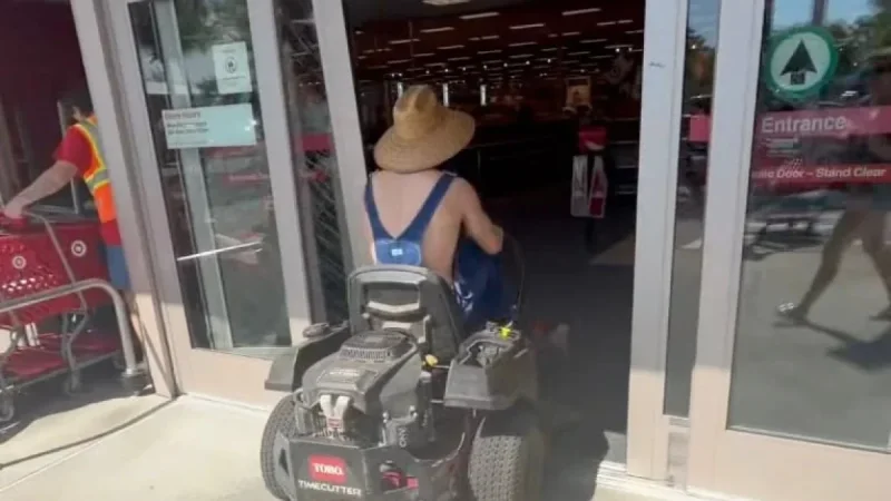 Influencer Allegedly Crashes Lawn Mower Into Ocala Target Store