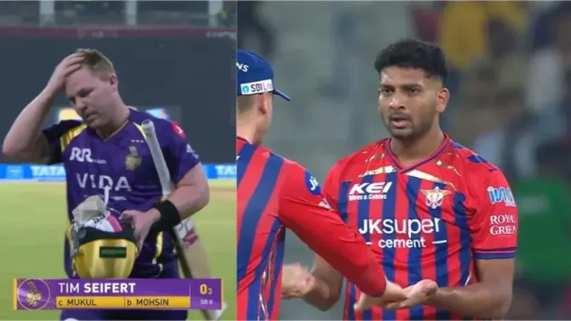 Mohsin Khan turns KKR vs LSG into a warning sign as Seifert’s duck exposes a deeper opening problem