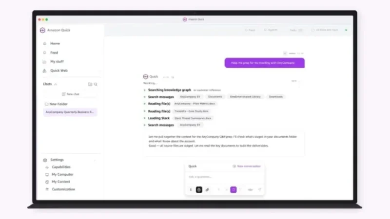 AWS Debuts Amazon Quick: Versatile AI Assistant for Apps, Tools, and Data