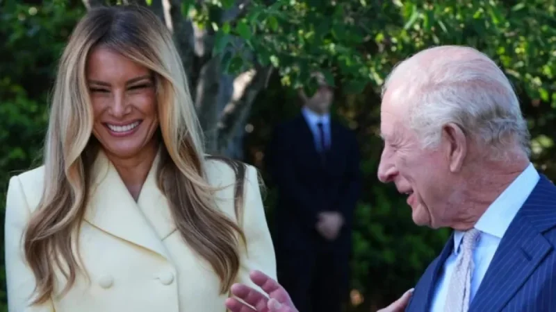 Melania Trump Embraces Butter-Yellow Trend Meeting King Charles, Camilla