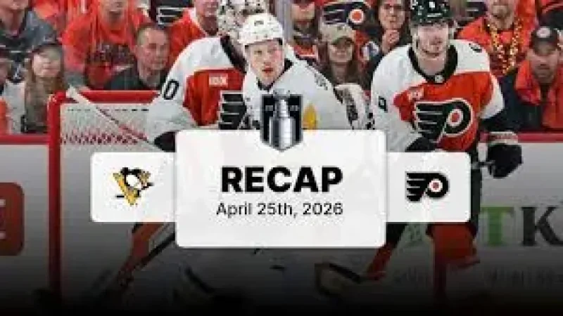 Penguins Vs Flyers: Crosby’s Gift Opens Game 4 in Philadelphia
