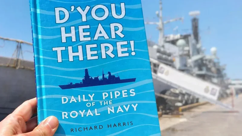 Richard Harris explains 31 years of Royal Navy pipes in new book