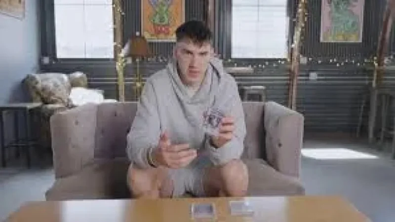 Jake Laravia Collects His Own Cards After Reaching the League