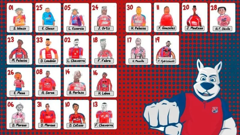 Independiente Medellín Reveals 22-Player Call-Up Through Children’s Drawings — Medellín - Cusco