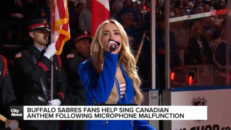 Sabres De Buffalo Fans Lift O Canada With Buffalo Singer