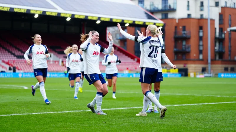Tottenham Fixtures: Spurs Seal 33-Point WSL Record in 2-1 Win