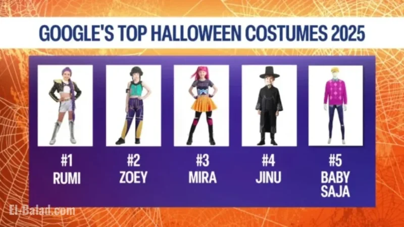 Google Unveils 2025’s Top 10 Trending Halloween Costumes