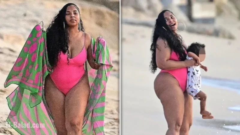 Ashanti Showcases Stunning Beach Body on Vacation with Son