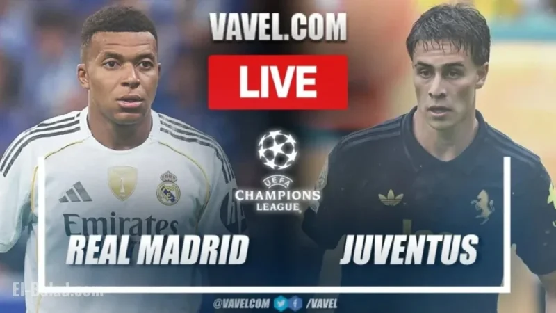 Bellingham Scores as Real Madrid Leads Juventus: Live Updates (1-0)