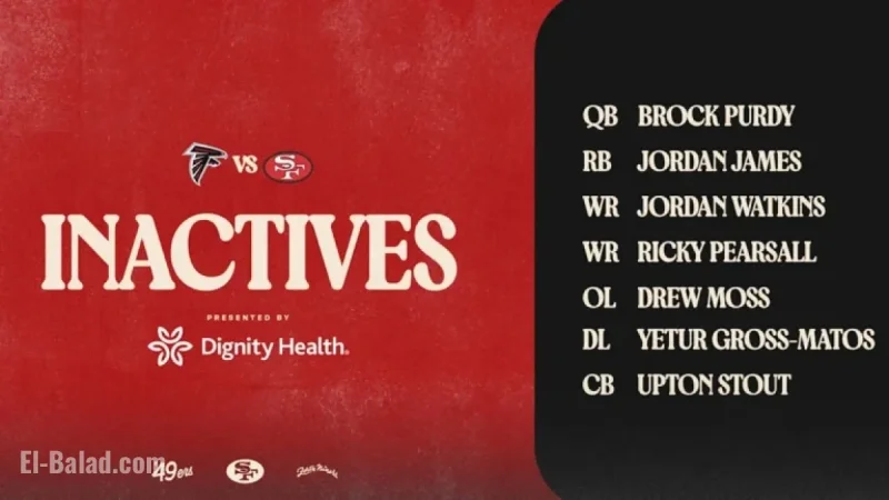 Brock Purdy, Ricky Pearsall Out for Week 7 Game vs. Falcons