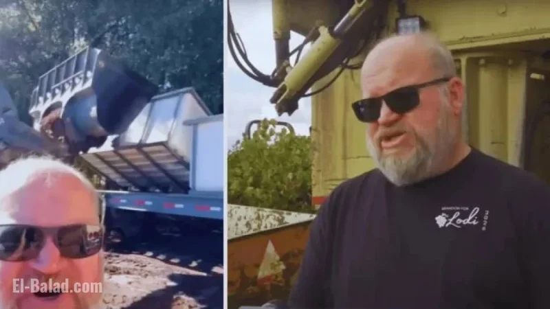 California Farmer Devastated as Local Winery Rejects His Grapes