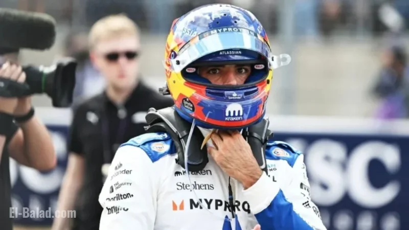 Carlos Sainz Exits U.S. GP Following Kimi Antonelli Collision