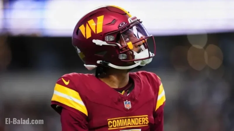 Commanders’ QB Daniels Suffers Hamstring Injury
