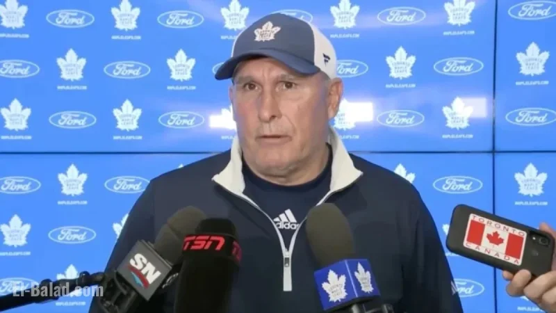 Craig Berube Explains Benching Easton Cowan During Third Period vs. NYR