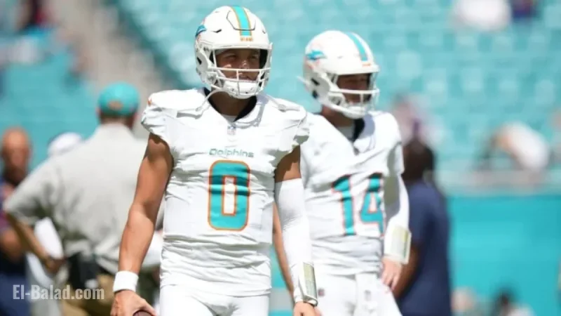 Fins Promote Ewers to Second-String Quarterback Over Wilson vs. Browns