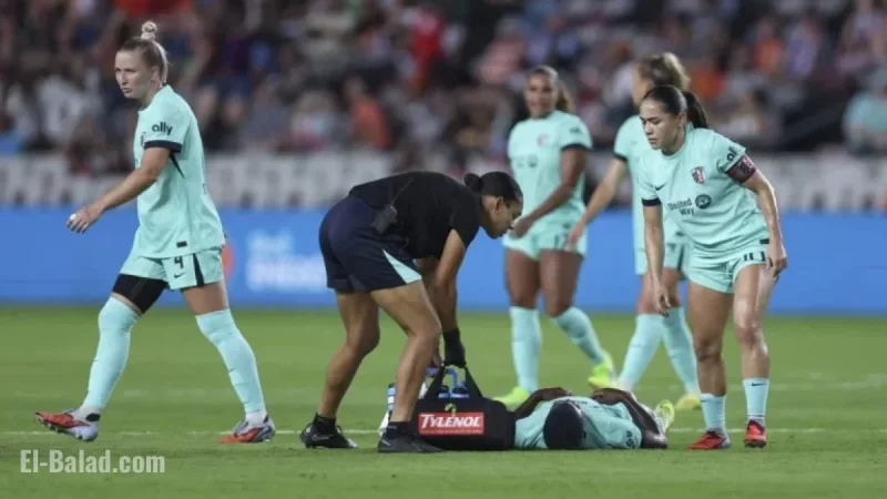 Forward Temwa Chawinga Exits Game Injured in Stunning Loss to Dash