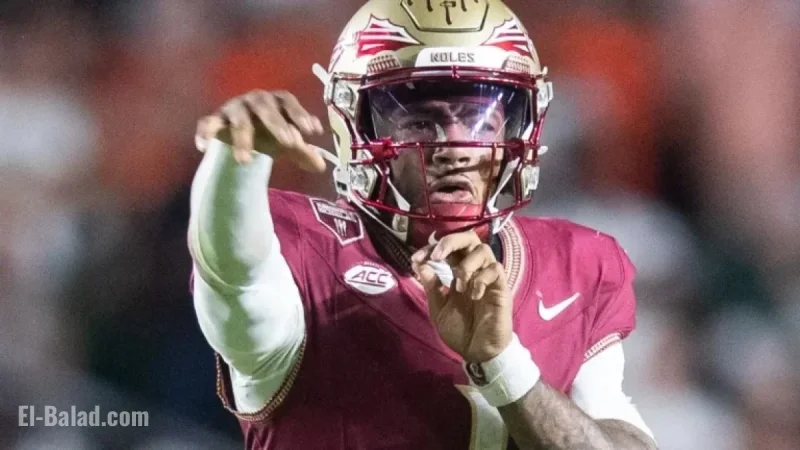 FSU Quarterback Tommy Castellanos Exits Stanford Game After Late Hit