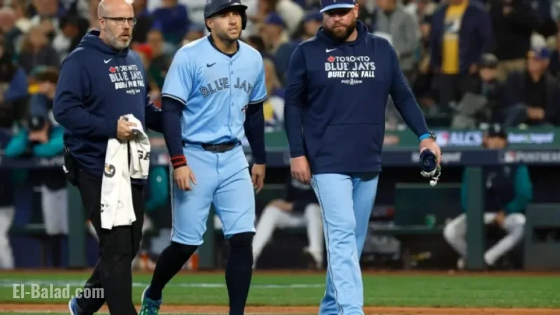 George Springer Leaves Blue Jays’ Game 5 After Knee Injury