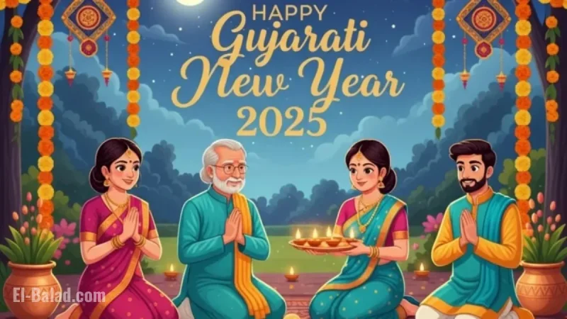 Gujarati New Year 2025: 51 Wishes, Messages & Images for Nutan Varsh