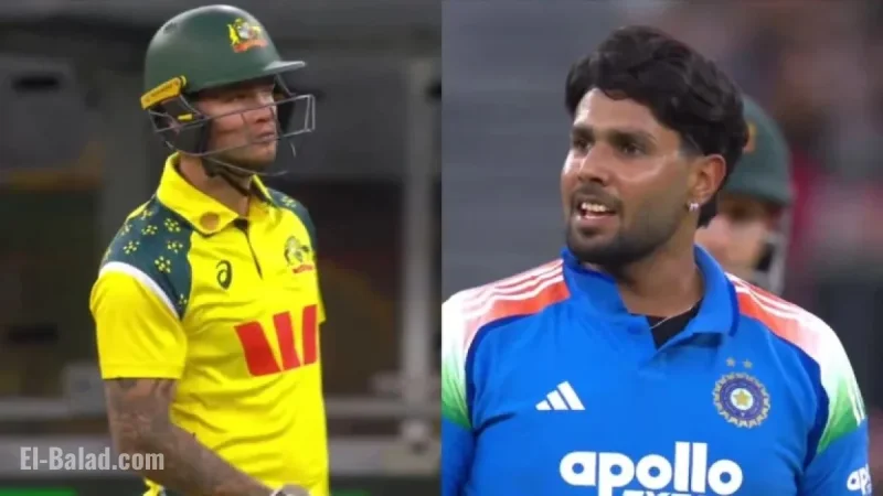 Harshit Rana Almost Clashes with Josh Philippe After Accidental Six in ODI