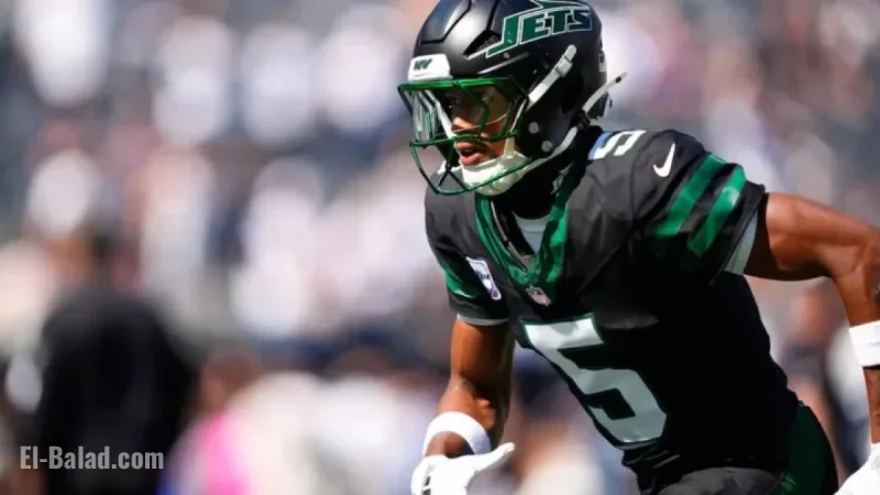 Jets WR Wilson Misses First NFL Game Against Panthers Due to Knee Injury