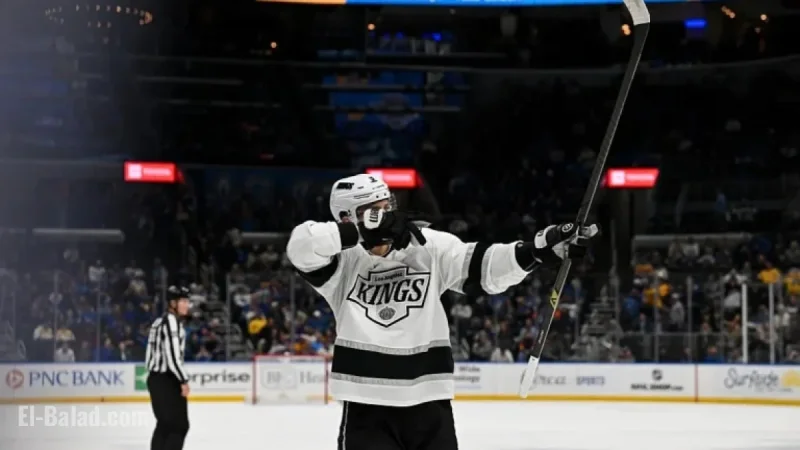 Kings Defeat Blues 2-1 in Overtime: Kuemper, Laferriere Shine