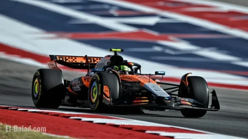 Lando Norris Faces Setback: McLaren’s Decisions Impact Austin Sprint Pole