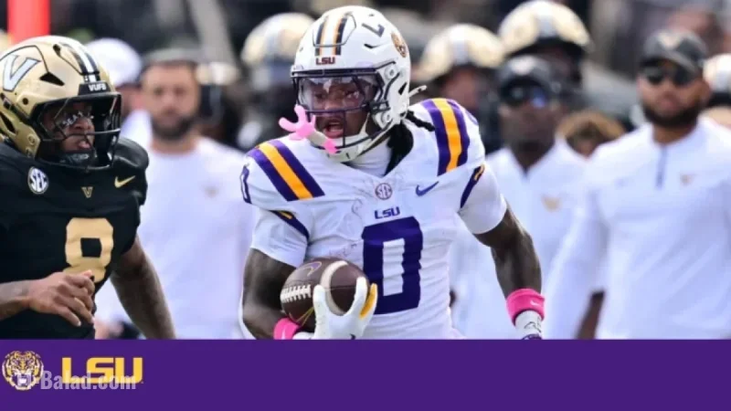 LSU Defeated 31-24 by No. 17 Vanderbilt