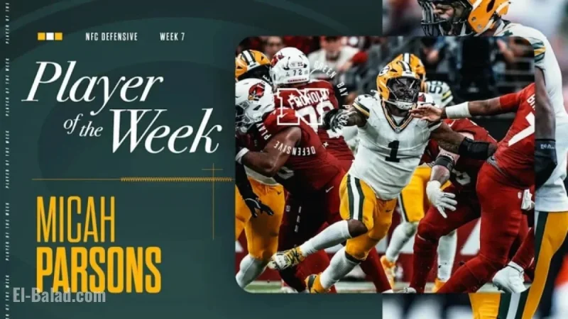 Micah Parsons Secures NFC Defensive Player of the Week Honors