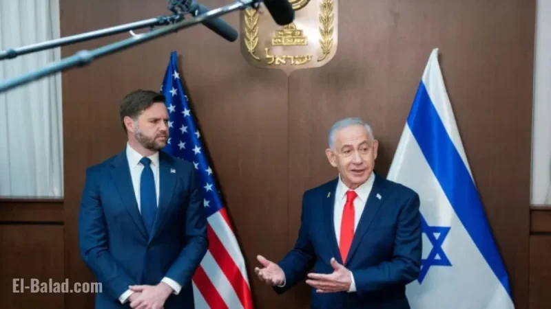 Netanyahu Asserts Israel’s Independence Before Vance Meeting