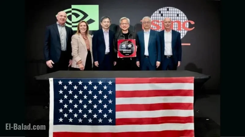 NVIDIA Unveils First US-Made Blackwell Wafer