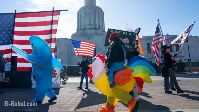 Oregon’s Peaceful ‘No Kings’ Protests Conclude with Forceful Portland Display