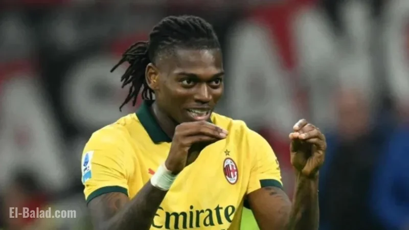 Rafael Leao’s Brace Propels Milan to Top, Overcoming Fiorentina