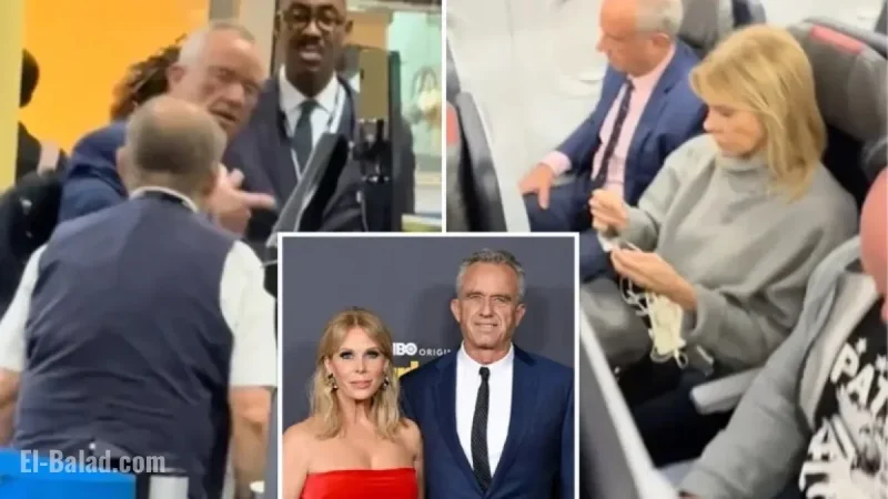 RFK Jr. and Cheryl Hines Commended for Flying Economy on Commercial Flight