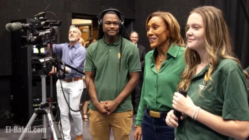 Robin Roberts Tours New Broadcast Center at Southeastern Louisiana University