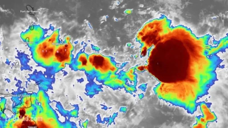 Tropical Wave Hits SVG with Gusty Winds, Thunderstorms